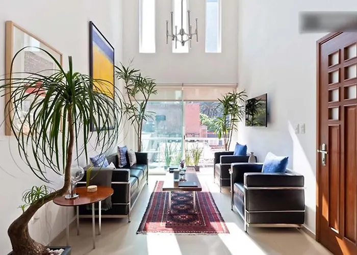 公寓 Duplex Penthouse Zona Rosa 墨西哥城